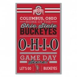 Discount - Ohio State Buckeyes Established Wood Sign