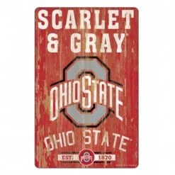 Discount - Ohio State Buckeyes Slogan Wood Sign