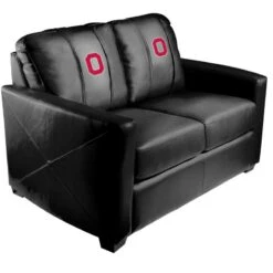 Discount - Ohio State Buckeyes XZipit Silver Loveseat with Block O Logo