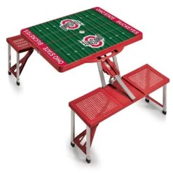 Discount - OSU Buckeyes Red Sports Folding Picnic Table